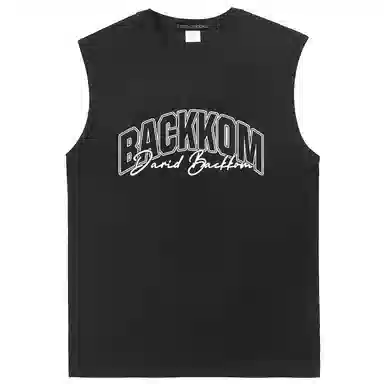 大卫贝肯 透气美式高街基础款套头背心 男款