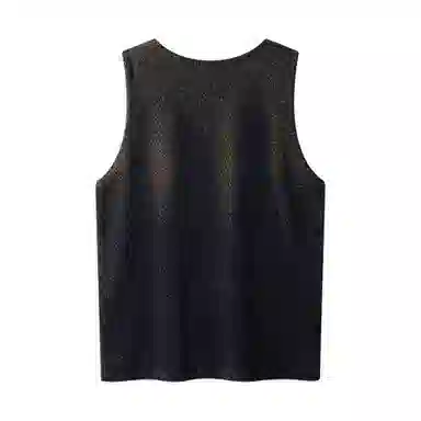 CWETEK Glitter Ribbed Vest