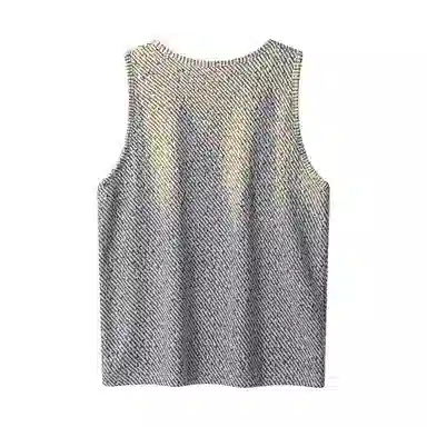 CWETEK Glitter Ribbed Vest