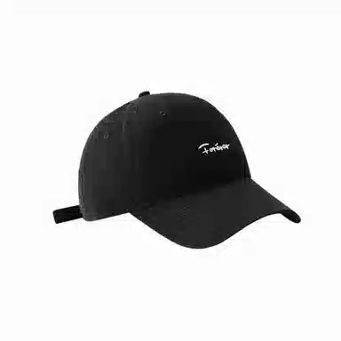 北极绒 大头围刺绣字母简约夏季加大加深宽帽檐显脸小遮阳 棉 鸭舌帽 男女同款情侣款