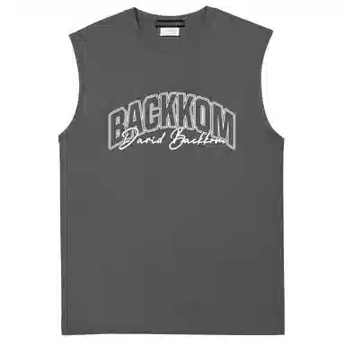 大卫贝肯 透气美式高街基础款套头背心 男款