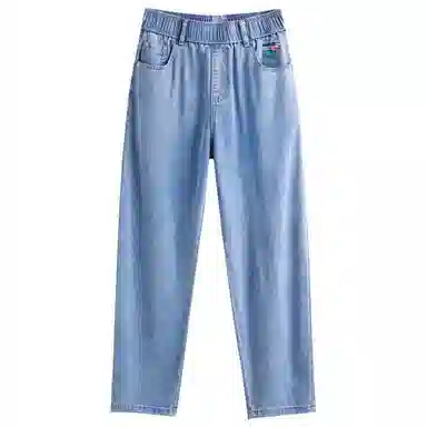 潞优野 时尚百搭宽松牛仔裤 女款