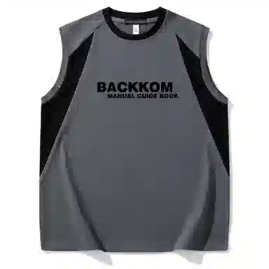 大卫贝肯 宽松舒适透气无性别无袖坎肩休闲宽松舒适圆领美式高街背心 男女同款