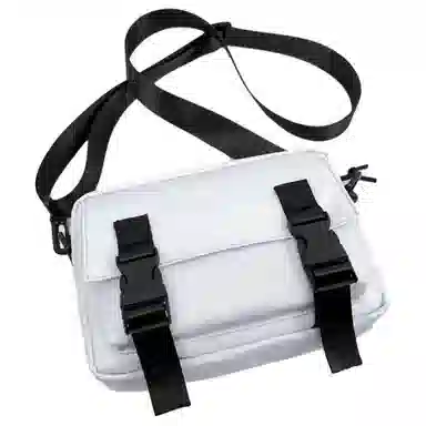 彤彤兔 纯色港风街头潮牌时尚工装 尼龙 单肩包斜挎包 男女同款情侣款 多色