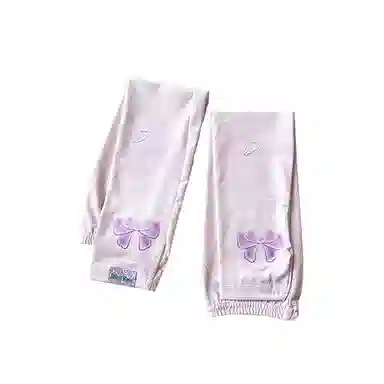 杨同学 小众蝴蝶结图案冰袖 仿锦纶 防晒袖 女款