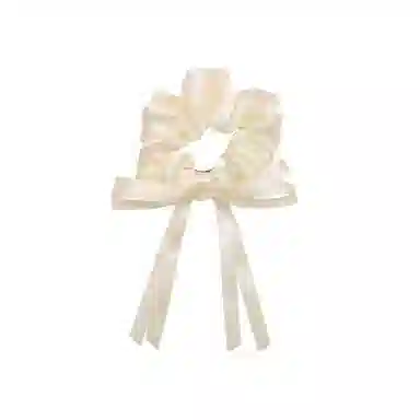 希铃 超仙飘带蝴蝶结芭蕾风法式复古发饰 布艺 发圈 女款