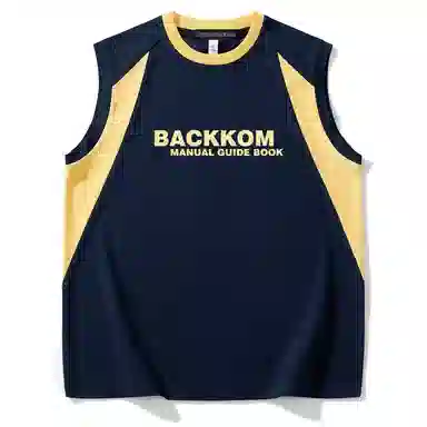 大卫贝肯 宽松舒适透气无性别无袖坎肩休闲宽松舒适圆领美式高街背心 男女同款