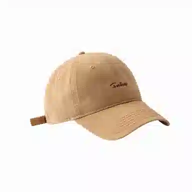 北极绒 大头围刺绣字母简约夏季加大加深宽帽檐显脸小遮阳 棉 鸭舌帽 男女同款情侣款