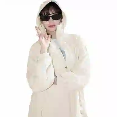 黑恐龙 户外冰丝钓鱼服运动休闲百搭宽松柔软亲肤时尚连帽 透气速干防晒服 男女同款