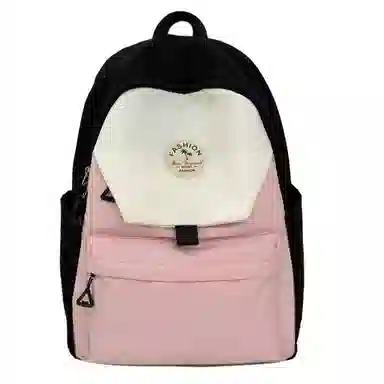 度森袋鼠 高颜值时尚百搭休闲森系撞色初高中上课背包 尼龙 双肩包 女款 多色