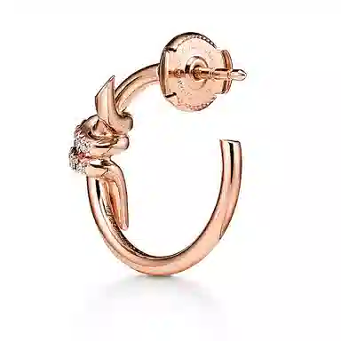 Tiffany & Co. Tiffany Knot Rose Gold Earrings