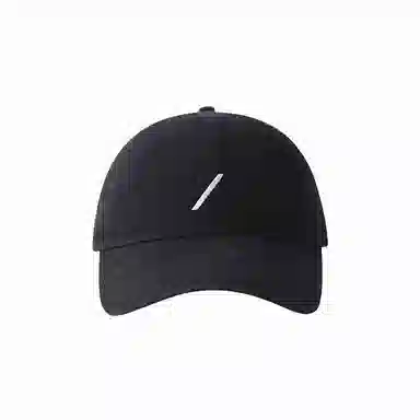 北极绒 简约潮流设计刺绣斜杠大头围加大加深大帽檐显脸小 棉 鸭舌帽 男女同款情侣款