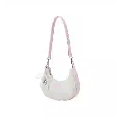 森马 洋气精致 合成革 新月包单肩包 女款 多色