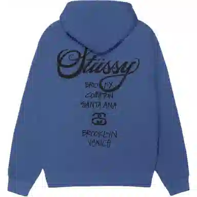 Stussy SS25 World Tour HOODIE logo