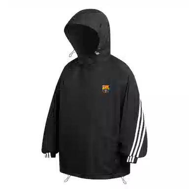 巴塞罗那足球俱乐部 条纹美式撞色连帽轻薄宽松舒适休闲户外运动 防紫外线透气速干凉感防晒服 男女同款