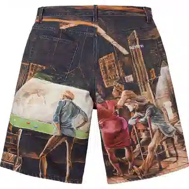 Supreme x Ernie Barnes SS25 Baggy Denim Short