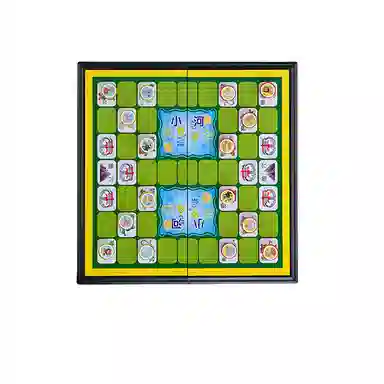 乐智由我 磁性大号便携折叠跳棋五子棋象棋 桌游