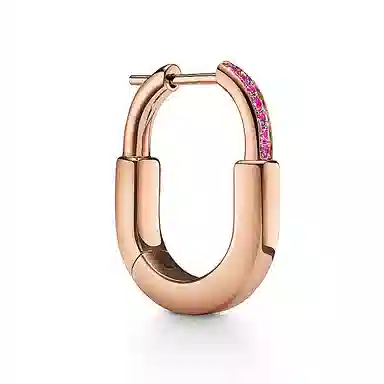 Tiffany & Co. Lock Rose Gold Earrings