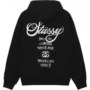 Stussy SS25 World Tour HOODIE logo