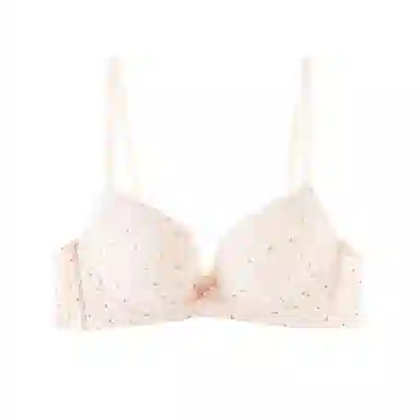 内在密码 法式小清新碎花蕾丝小胸不空杯无钢圈上托收副乳文胸 女款