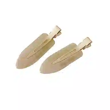 丹琴 多巴胺韩系无痕边夹侧边刘海夹发卡高级感化妆可爱顶夹一字夹子头饰 醋酸 发夹 女款