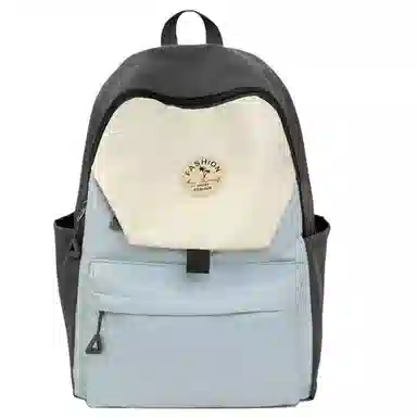 度森袋鼠 高颜值时尚百搭休闲森系撞色初高中上课背包 尼龙 双肩包 女款 多色