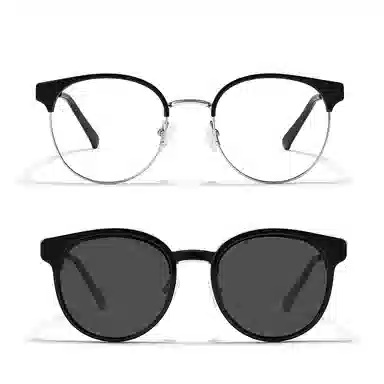 【可配度数】 佐川 时尚磁吸韩系半框近视 遮脸显脸小 圆形 光学镜架 男女同款情侣款