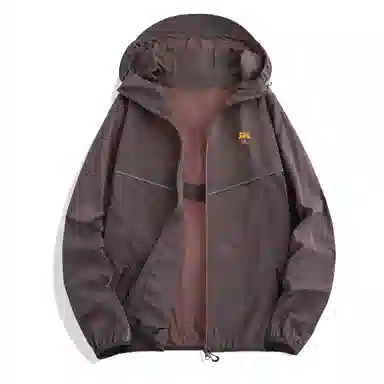 巴塞罗那足球俱乐部 纯色连帽拉链 超轻防紫外线透气速干防晒服 男女同款