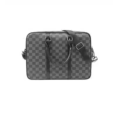 Laorentou Briefcase Black Grid