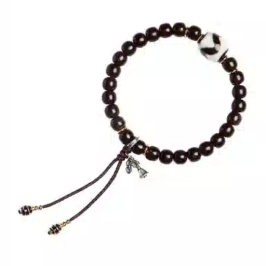 木盛缘 【铃铛一响金钱万两】新中式国潮复古藏式民族风高油高密招财纳福财源滚滚玛瑙虎牙搭老料高抛原色好运 椰蒂 手串 男女同款情侣款