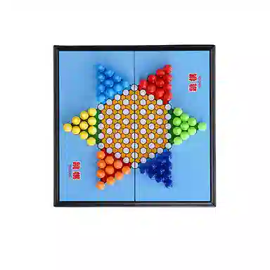 乐智由我 磁性大号便携折叠跳棋五子棋象棋 桌游