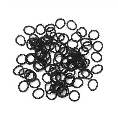 如花梦 黑色高弹力耐用扎头扎马尾 布艺 发圈 女款