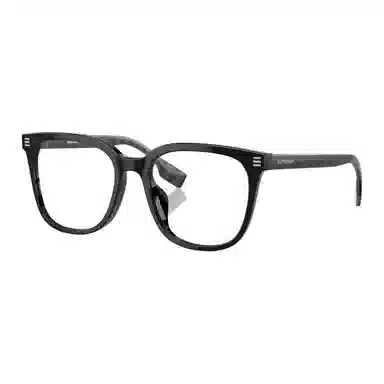 Burberry Logo Engraved Square Optical Glasses Gray