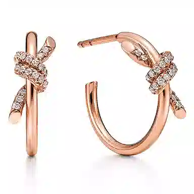 Tiffany & Co. Tiffany Knot Rose Gold Earrings
