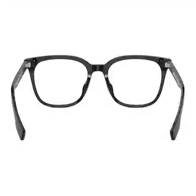 Burberry Logo Engraved Square Optical Glasses Gray