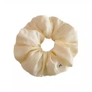 蒙妮 奶油泡芙慵懒粉大号 布艺 发圈 女款