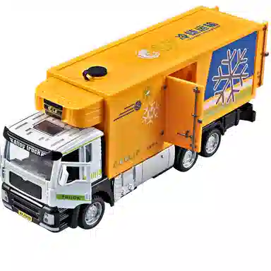 卡威 合金喷雾冷藏车 成品模型