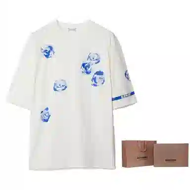 Burberry Rose Cotton T-Shirt LogoT
