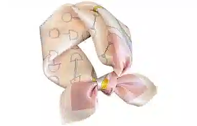 优幽兰 时尚百搭高级感真丝小方巾四季通用优雅气质领巾清新淡雅护颈装饰薄款搭连衣裙西装衬衫 丝巾 女款