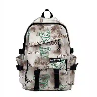 垣途者 潮牌涂鸦小怪兽初高中大学百搭 尼龙 双肩包 男女同款情侣款 多色