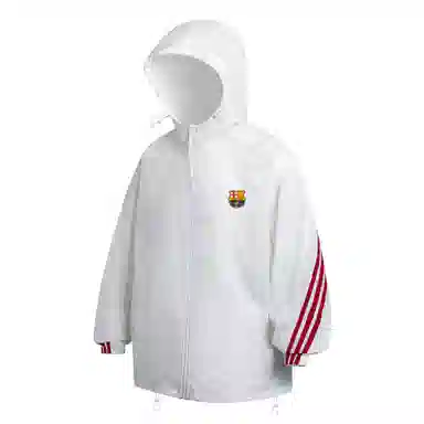 巴塞罗那足球俱乐部 条纹美式撞色连帽轻薄宽松舒适休闲户外运动 防紫外线透气速干凉感防晒服 男女同款