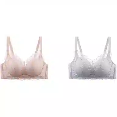 欧迪芬 春季 优雅蕾丝聚拢纯色文胸 女款 组合装