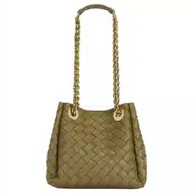 Bottega Veneta Parachute Shoulder Bag Green