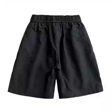 大卫贝肯 美式复古高街潮牌纯色简约字母印花宽松直筒日常通勤百搭运动五分工装休闲短裤 男女同款