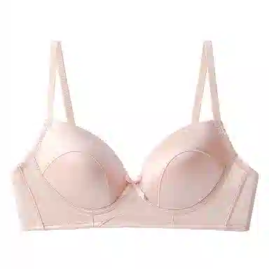 二三二三 聚拢提拉上托亲肤舒适侧收副乳无钢圈可调节肩带软支撑纯色可爱公主风简约时尚百搭性感文胸 女款