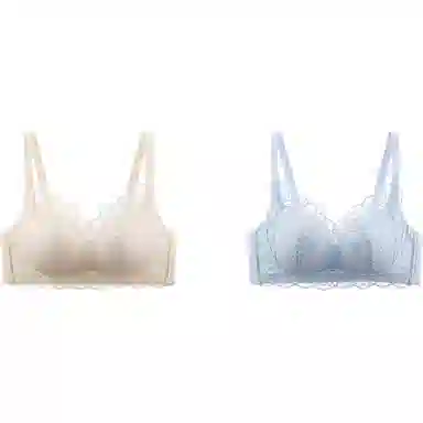 欧迪芬 春季 优雅蕾丝聚拢纯色文胸 女款 组合装