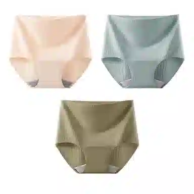 二三二三 抗菌云感棉裆部柔软亲肤不卡档不具备高腰短裤无痕舒适不勒透气不勒微弹三角裤产后高腰防漏尿不卡臀内裤 女款 组合装