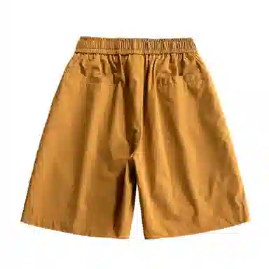 大卫贝肯 美式复古高街潮牌纯色简约字母印花宽松直筒日常通勤百搭运动五分工装休闲短裤 男女同款