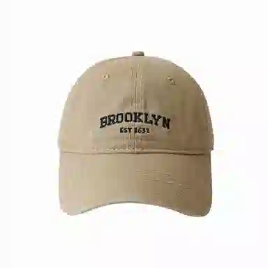 北极绒 夏季潮流复古软顶刺绣字母大帽檐显脸小时尚百搭遮阳户外出游 棉 鸭舌帽 男女同款情侣款