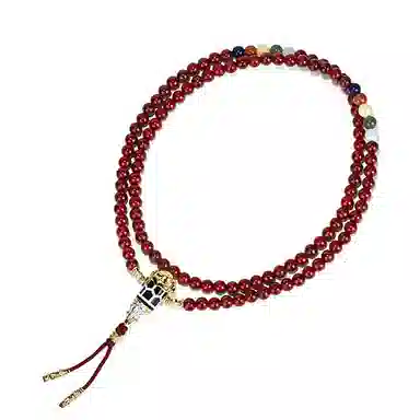 钰澜文玩 脖挂古法工艺朱供#好运 星月菩提 手串 男女同款情侣款